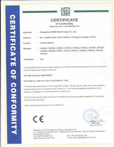 CE certification